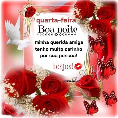 Frases De Boa Noite Quarta Feira Carinho E Flores