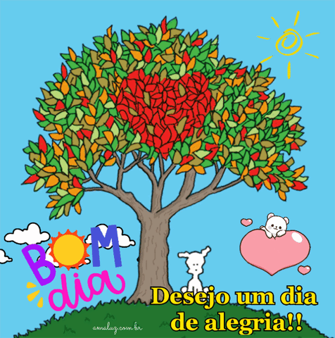Desejo um dia de alegria bom dia gifs