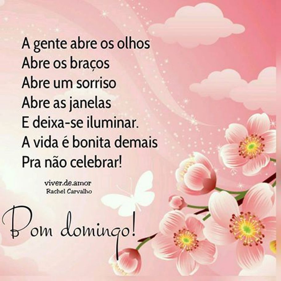 Mensagens Lindas De Bom Dia E Feliz Domingo Alegre E Aben Oado