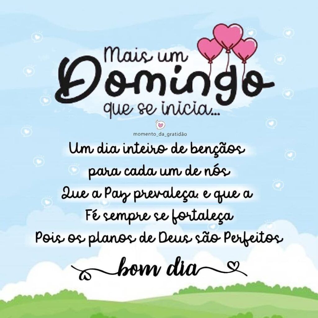 Mensagens Lindas De Bom Dia E Feliz Domingo Alegre E Aben Oado