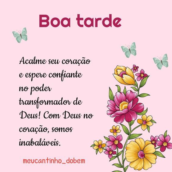Boa tarde com Deus no coração