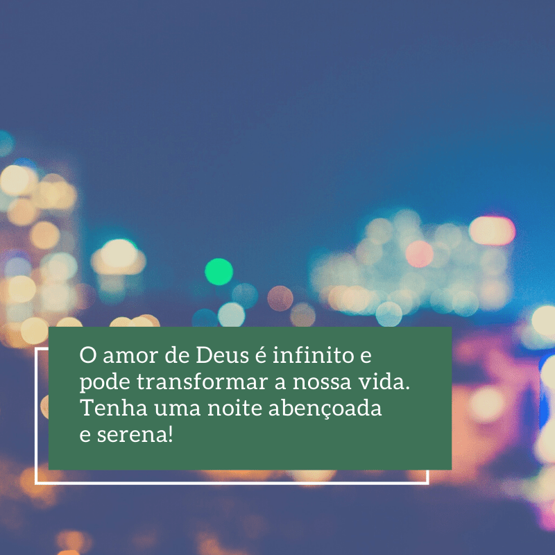 Boa noite! Bons sonhos!