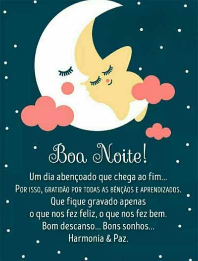 Boa noite, fofo