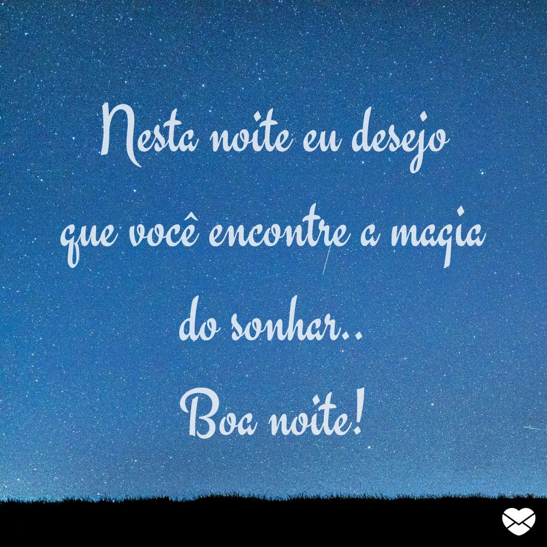 Bons sonhos, feliz noite