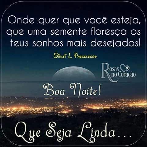 Que deus te abençoe, feliz noite!