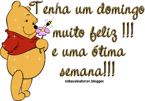 Um domingo feliz e uma ótima semana