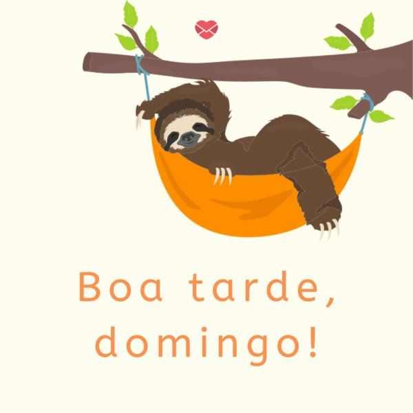 BOA TARDE DE DOMINGO PARA DESCASA!