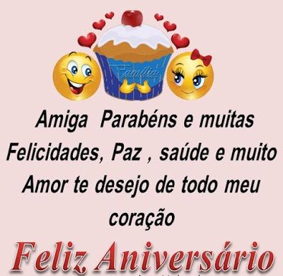 Feliz aniversário com corações