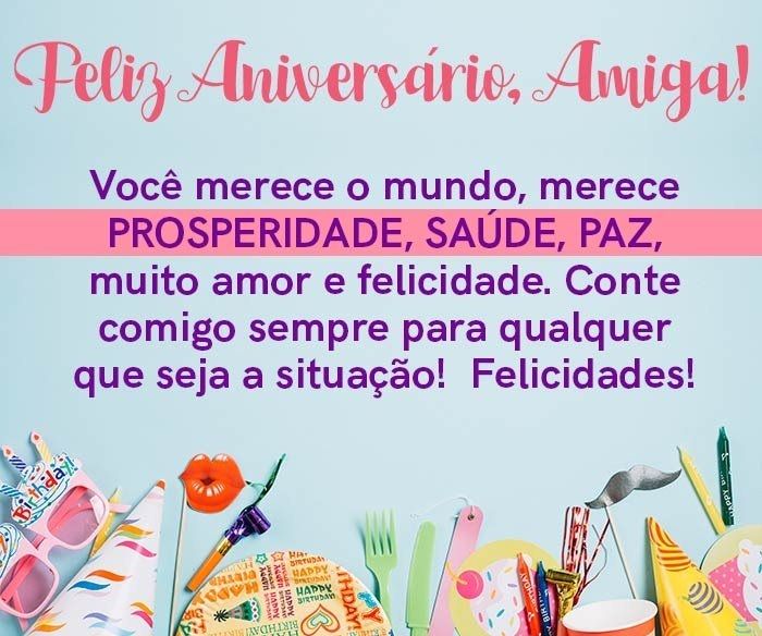 35 Bonitas Imagens de Feliz Aniversário Para Amiga Receber os Parabéns de aniversário