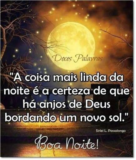Boa e linda noite abençoada!