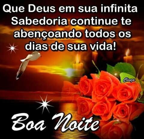 Linda noite especial e abençoada na paz e no amor!