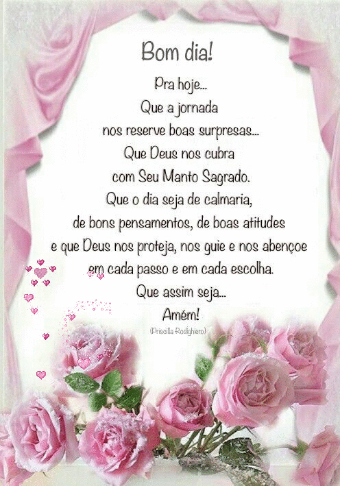 Bom dia, a jornada está só começando