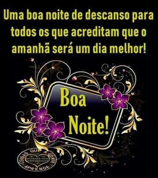 Boa noite queridos amigos durma bem!