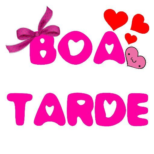 Boa tarde especial, figurinha apaixonada com corações