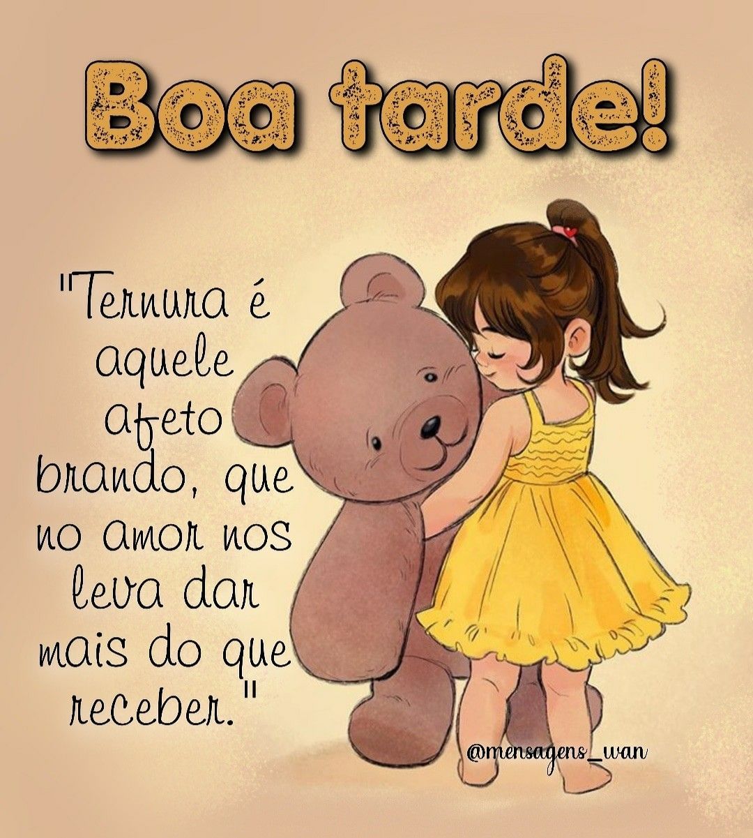 Boa tarde com ternura