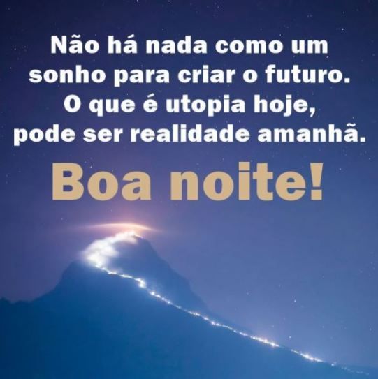 Boa noite! Que essa noite seja inesquecível!