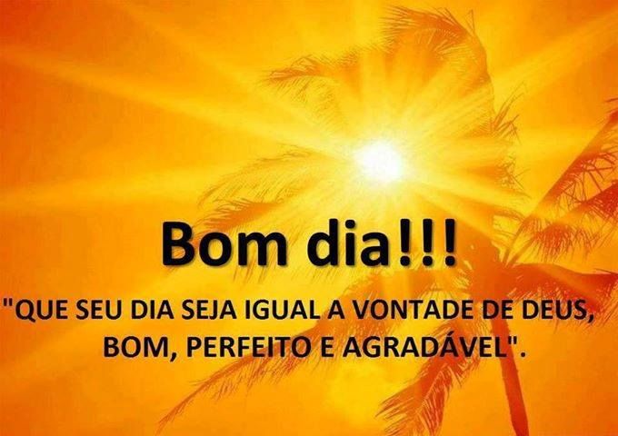 Bom dia, perfeito e agradável!