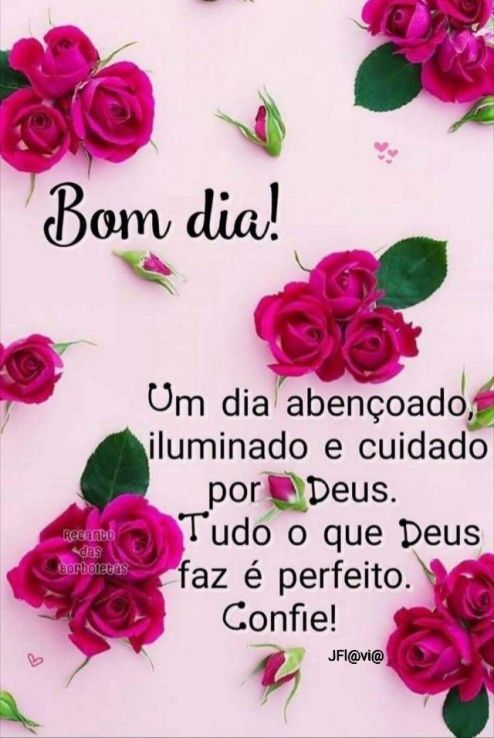 Um dia abençoado, iluminado e cuidado por Deus