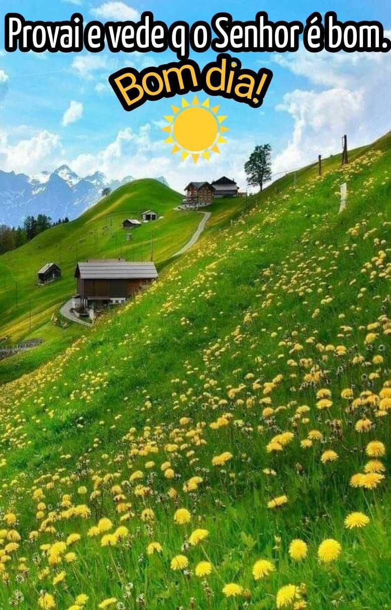 Bom dia! Provai e vede que o Senhor é bom!