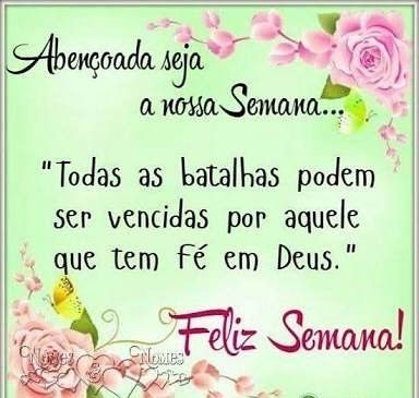 Abençoada seja a nossa semana