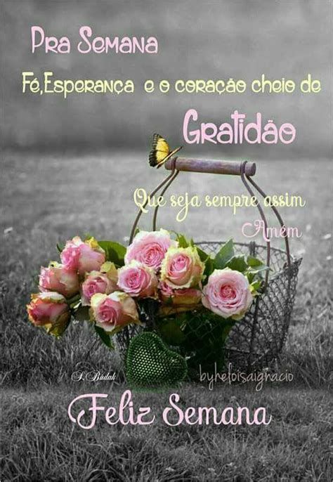 Que a semana seja de fé, esperança e gratidão