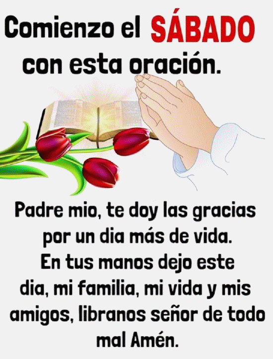 Gifi abençoada de feliz sábado