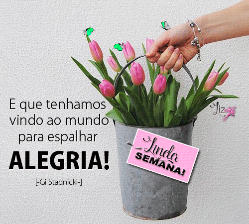 Gif de linda semana florida