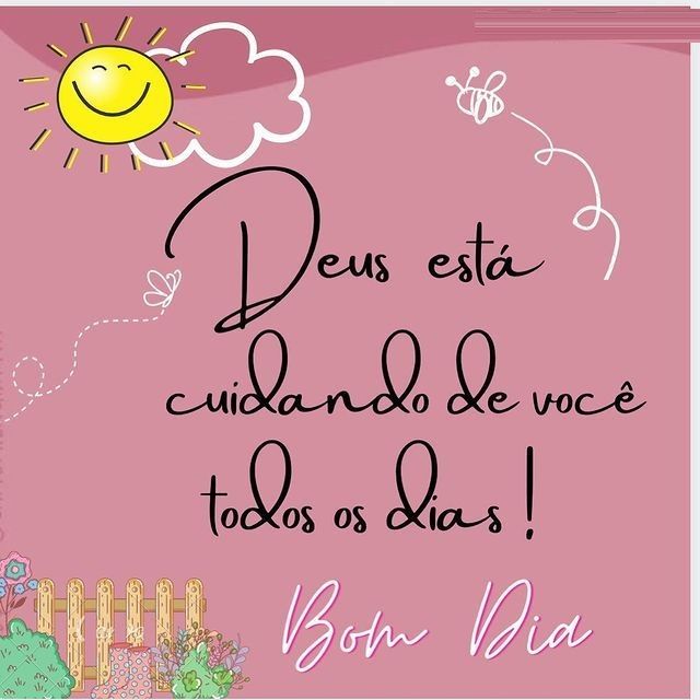 Bom dia amiga, Deus está cuidando de você