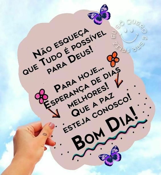 Bom dia amigos especiais