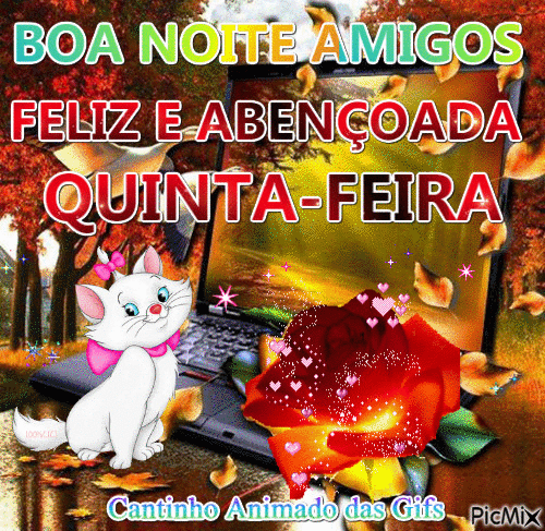 Boa noite para amigos de quinta-feira