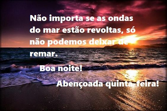 Boa noite quinta feira maravilhosa