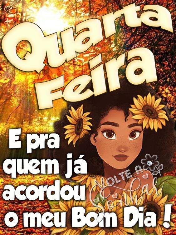 Quarta-feira florida e feliz