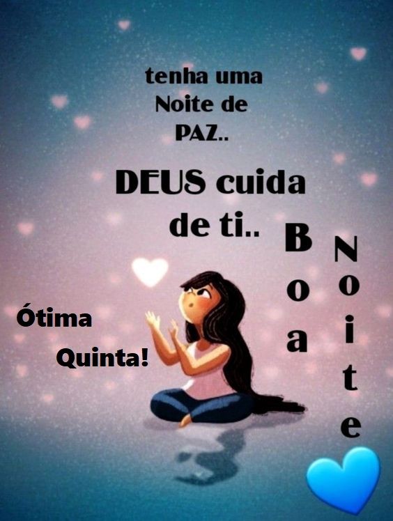 Boa noite quinta feira com luas e estrelas