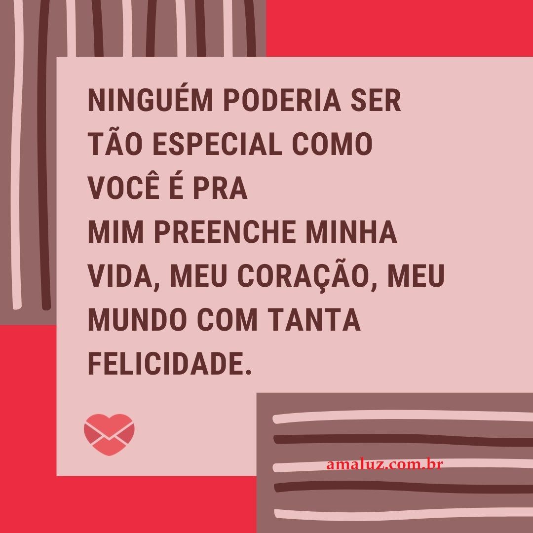 Você é a pessoa que mim completa meu amor feliz dia dos namorados te amo meu amor