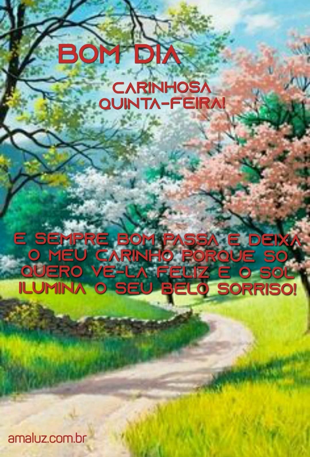 bom dia carinhosa quinta feira