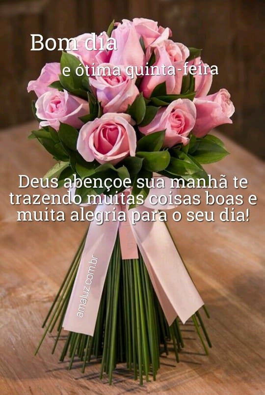 bom dia e ótima quinta feira