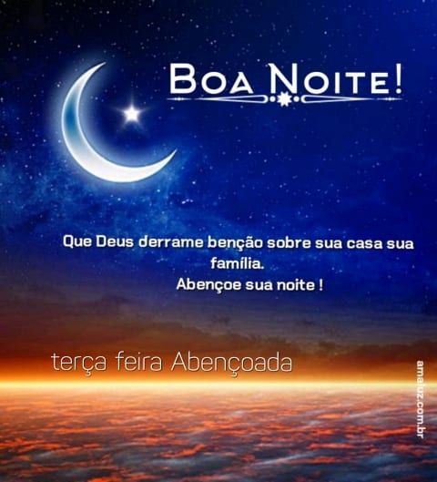 Boa noite Deus abençoe sua noite.