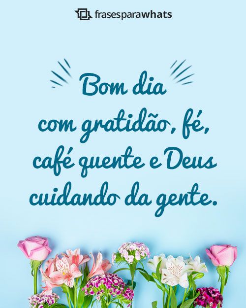 Bom dia com gratidão e fé