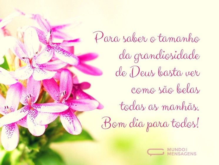 Bom dia para todos
