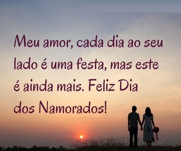 Feliz dia dos namorados amor