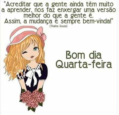 bem vinda quarta fera 