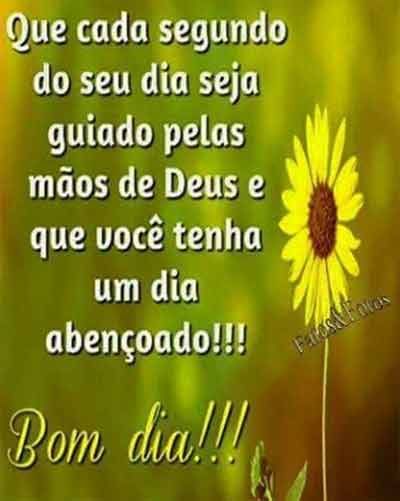 um da abençoado bom dia