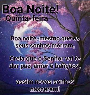 Boa noite creia em Deus