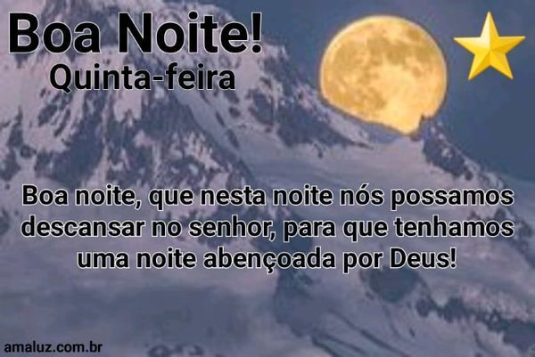 Boa noite descanse no Senhor