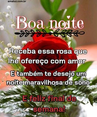 Boa noite tenha uma maravilhosa noite