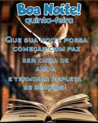 Boa noite uma noite cheia de paz