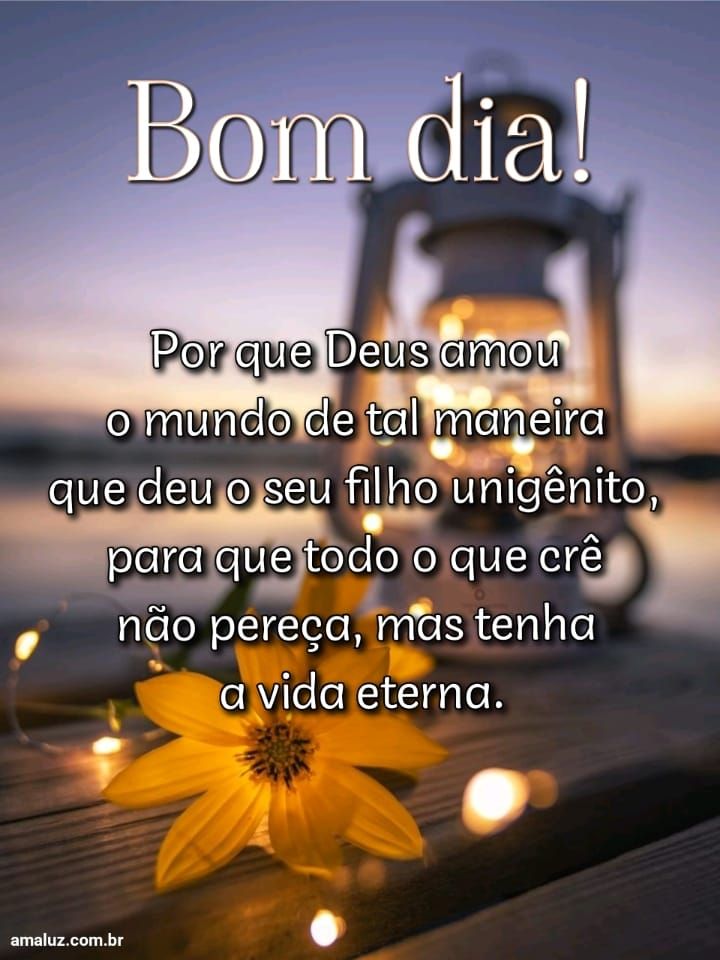 Bom dia Deus te ama