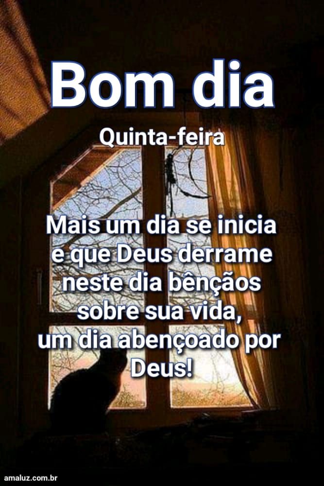 Bom dia mas um dia se inicia que esse dia seja abençoado