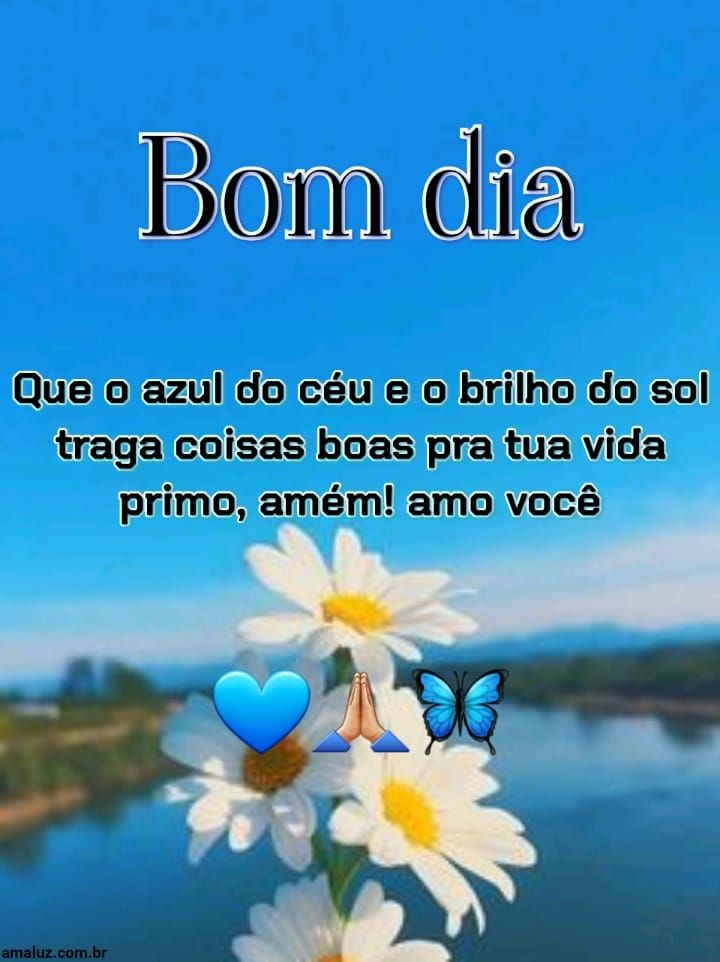 Bom dia que as luz do sol ilumine sua caminhada neste dia.