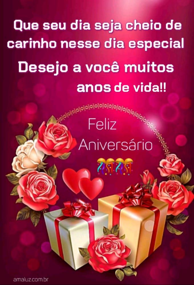 Desejo a você muitos anos de vida